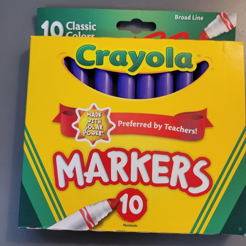 (10)Crayola Markers Single Color (Purple) Bulk Lot